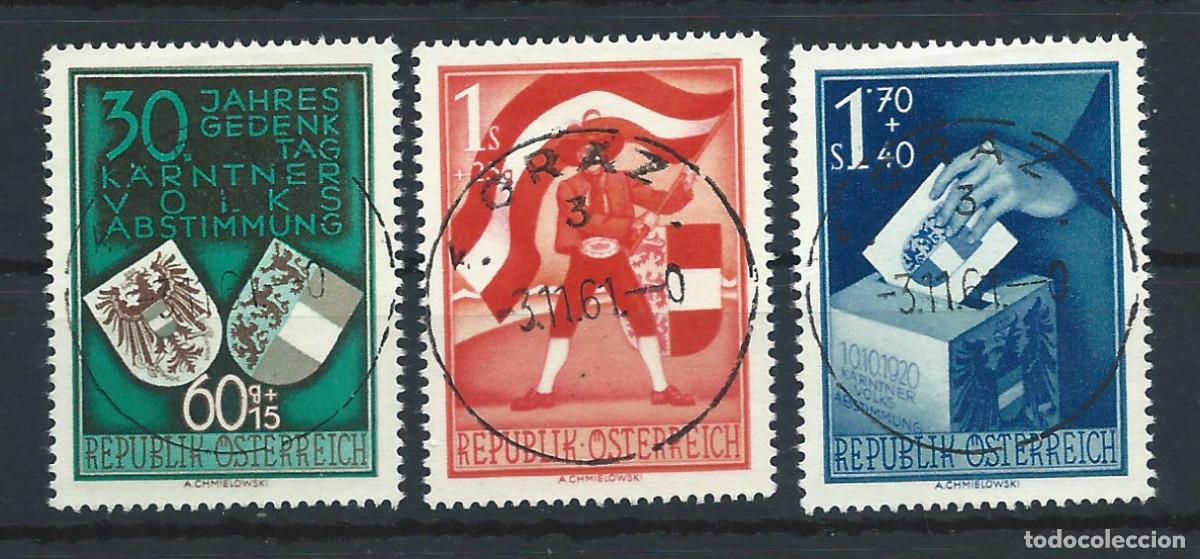 Sellos: Autriche N&deg;788/90 Obl (FU) 1950 - Pl&eacute;biscite Carinthien