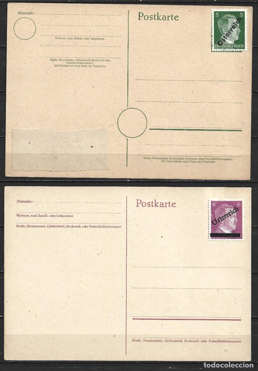 Sellos: AUSTRIA 2 TARJETAS POSTALES HITLER