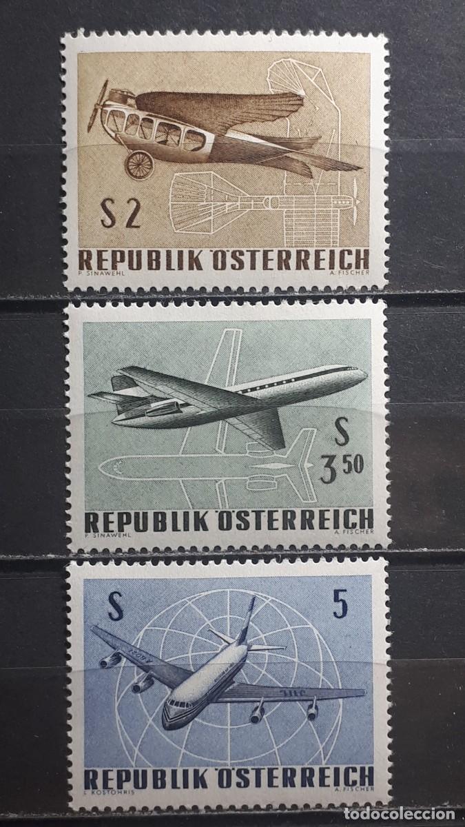 Sellos: AUSTRIA. A&Ntilde;O 1968. **. YVERT A&Eacute;REO 63/5.