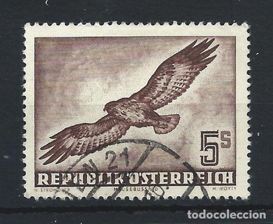 Sellos: Autriche PA N&deg;58 Obl (FU) 1950/53 - Oiseaux &rdquo;Buse&rdquo;