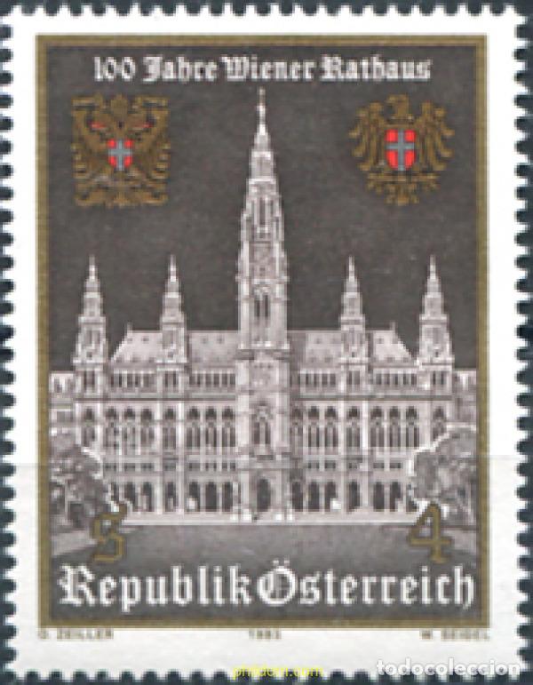 Sellos: 120498 MNH AUSTRIA 1983 CENTENARIO DEL AYUNTAMIENTO DE VIENA