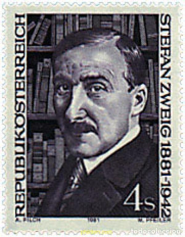 Sellos: 120357 MNH AUSTRIA 1981 CENTENARIO DEL NACIMIENTO DE STEFAN ZWEIG