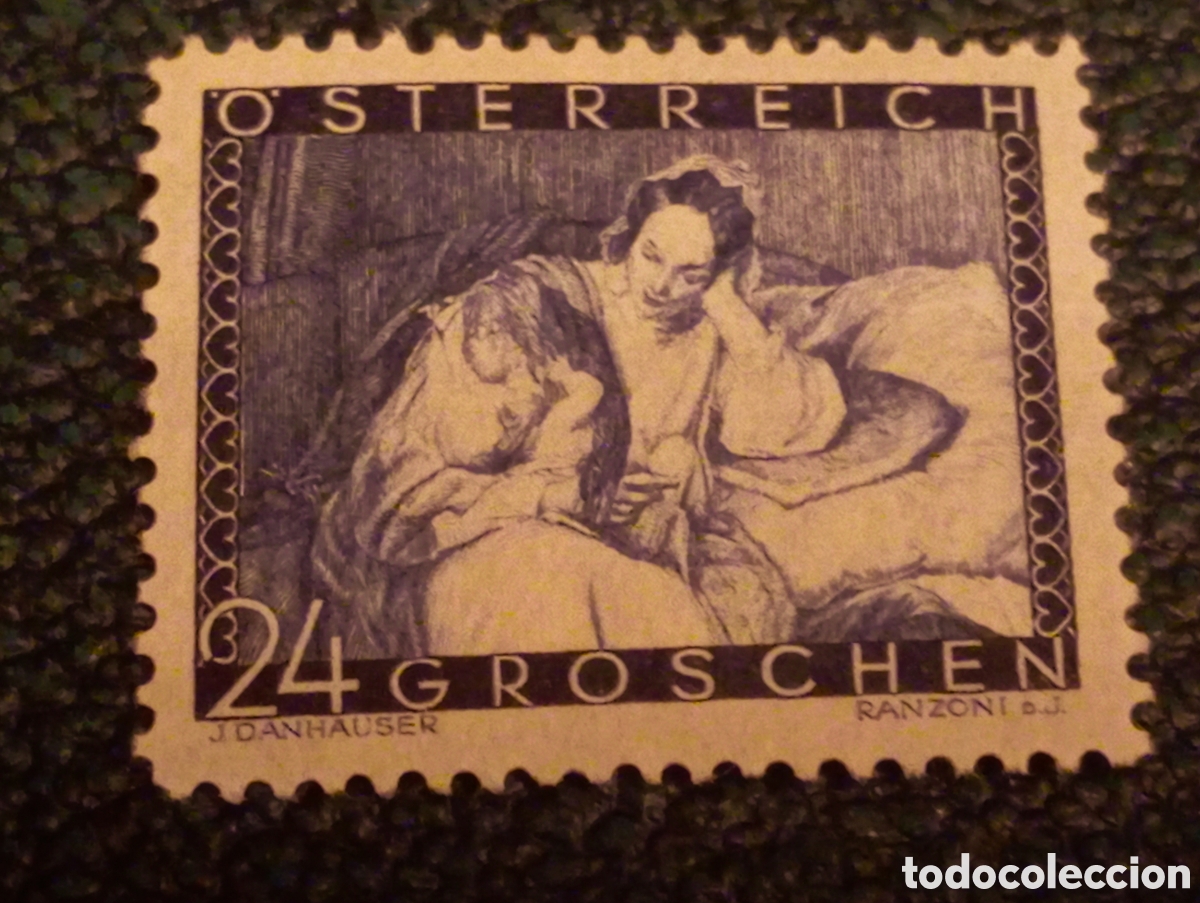 Sellos: Sello Austria 1935 D&iacute;a de la Madre 24g Danhauser Michel 597 MH