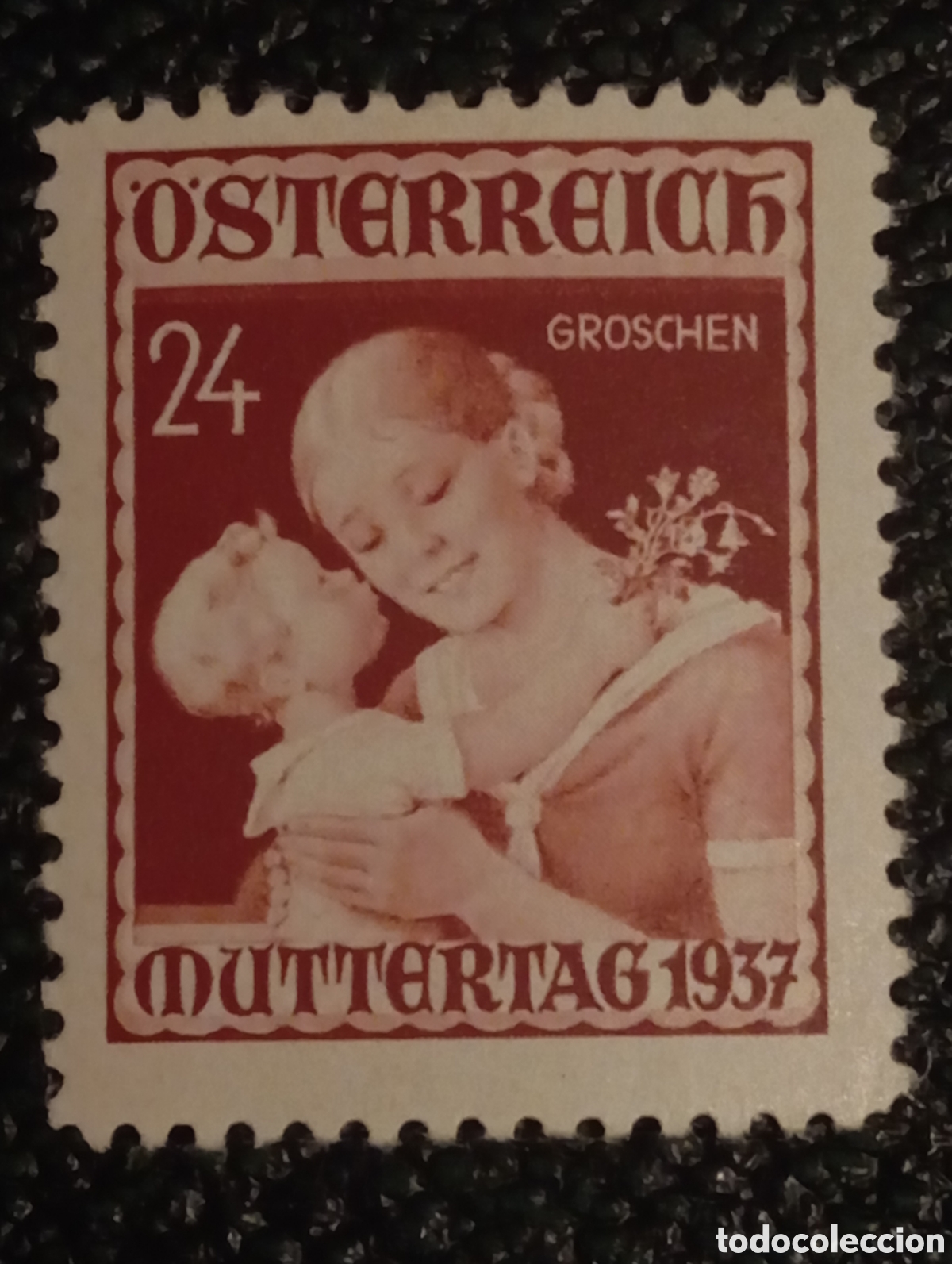 Sellos: Sello Austria 1937 Muttertag Dia de la Madre 24g Nuevo MH Michel 638