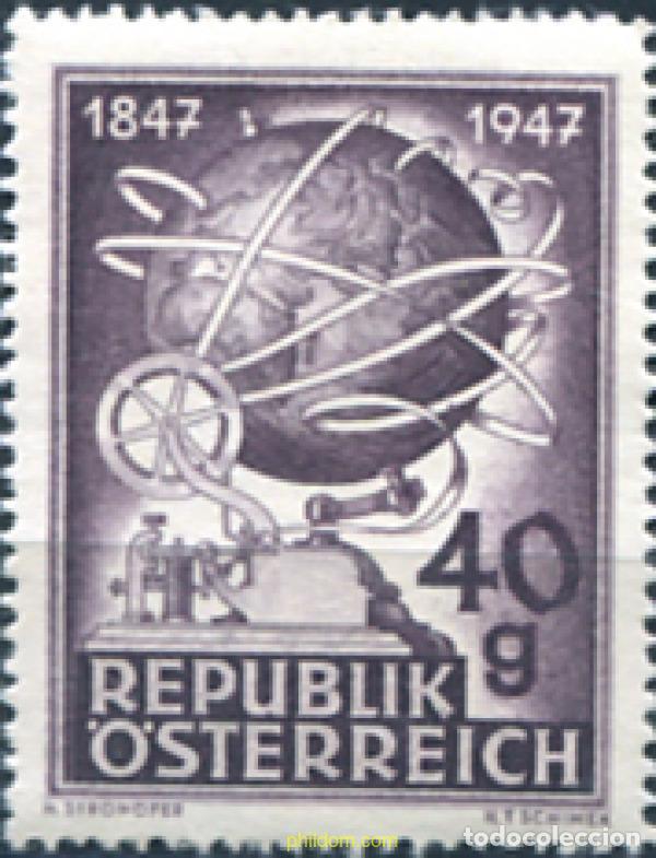 Sellos: 119282 MNH AUSTRIA 1947 CENTENARIO DEL TELEGRAFO EN AUSTRIA
