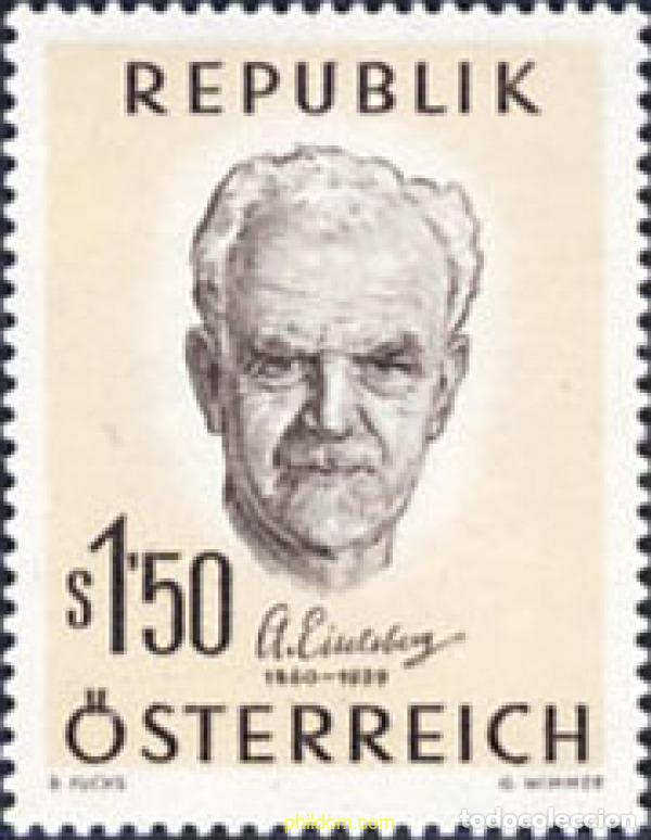 Sellos: 119669 MNH AUSTRIA 1960 CENTENARIO DEL NACIMIENTO DE ANTON EISELSBERG