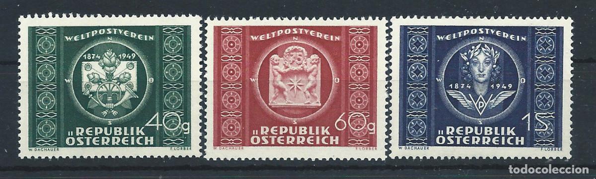 Sellos: Autriche N&deg;779/81** (MNH) 1949 - 75&eacute;me Anniversaire de l'U.P.U.