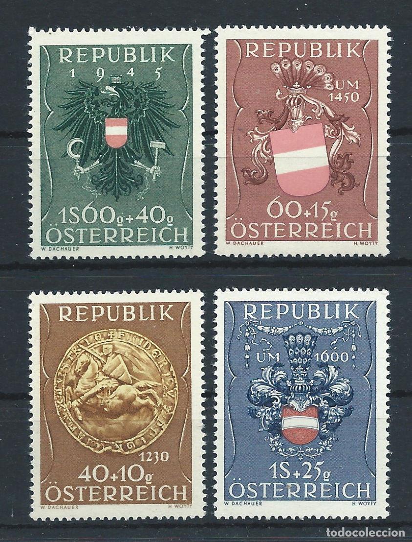 Sellos: Autriche N&deg;773/76** (MNH) 1949 - Au profit des prisonniers de guerre