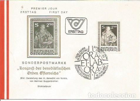 Sellos: FDC AUSTRIA ERSTTAG 1500 JHARE ST BENEDIKT MARIAZELL 1980