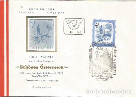 Sellos: FDC AUSTRIA ERSTTAG SCHONES OSTERREICH 1980