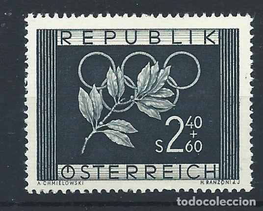 Sellos: Autriche N&deg;809** (MNH) 1952 - J.O d'Oslo et d'Helsinki