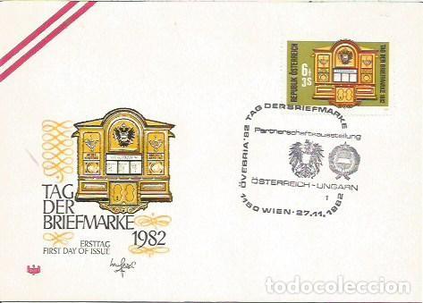 Sellos: FDC AUISTRIA ERSTTAG OVERBIA 82 TEG DER BRIEFMARKE WIEN 1982