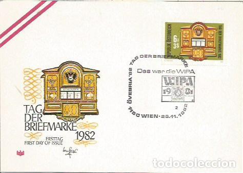 Sellos: FDC AUISTRIA ERSTTAG OVERBIA 82 TEG DER BRIEFMARKE WIEN 1982