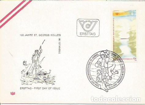 Sellos: FDC AUSTRIA 100 JAHRE ST GEORG KOLLEG IN ISTANBUL 1982