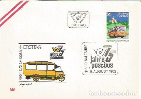 Sellos: FDC AUSTRIA ERSTTAG 75 JHARE POSTBUS 1982