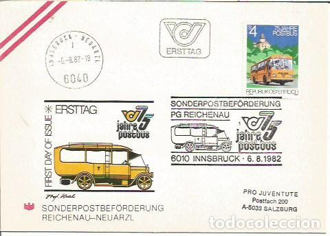 Sellos: FDC AUSTRIA ERSTTAG 75 JHARE POSTBUS 1982 - Foto 1