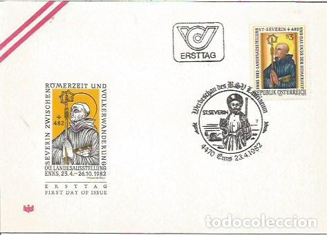Sellos: FDC AUSTRIA ERSTTAG 1500 JHARE SEVERIN ZWISCHEN REMERZEIT UND VOLKERWANDERUNG 1982