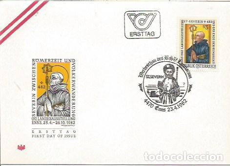 Sellos: FDC AUSTRIA ERSTTAG 1500 JHARE SEVERIN ZWISCHEN REMERZEIT UND VOLKERWANDERUNG 1982