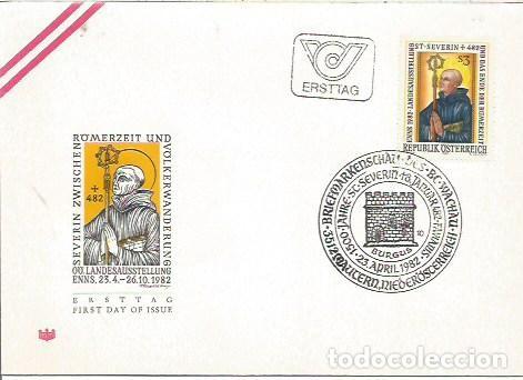 Sellos: FDC AUSTRIA ERSTTAG 1500 JHARE SEVERIN ZWISCHEN REMERZEIT UND VOLKERWANDERUNG 1982