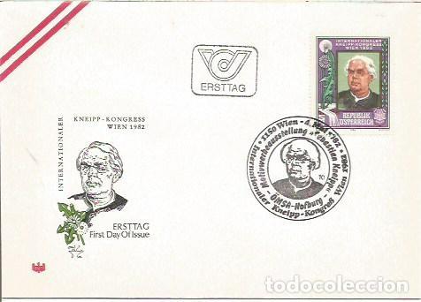 Briefmarken: FDC AUSTRIA ERSTTAG INTERNATIONALER KNEIPP KONGRESS OMSA HOFBURG 1982