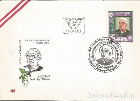 Briefmarken: FDC AUSTRIA ERSTTAG INTERNATIONALER KNEIPP KONGRESS OMSA HOFBURG 1982