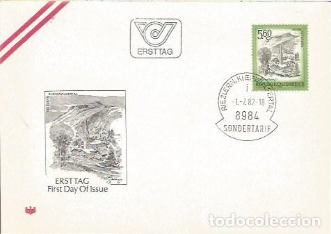 Sellos: FDC AUSTRIA ERSTTAG RIEZLERN KLEINWARSETAL SONDERTARIF 1982
