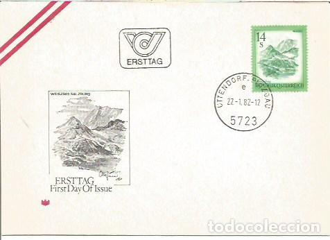 Sellos: FDC AUSTRIA ERSTTAG WEISZSEE SALZBURG UTTENDORF 1982