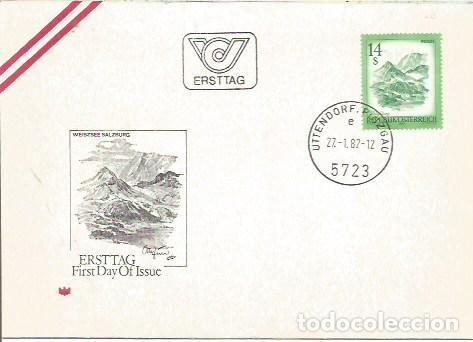 Sellos: FDC AUSTRIA ERSTTAG WEISZSEE SALZBURG UTTENDORF 1982