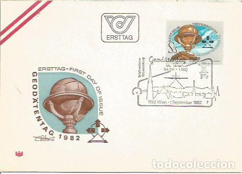 Sellos: FDC AUTRIA ERSTTAG GEODATENTAG WIEN 1982