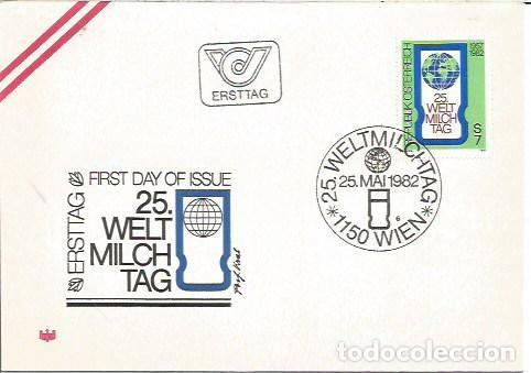 Sellos: FSC AUSTRIA ERSTTAG 25 WELT MILCHTAG GRAZ 1982