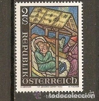 Sellos: Austria 1973 Ivert 1264 *** Navidad - Vidriera