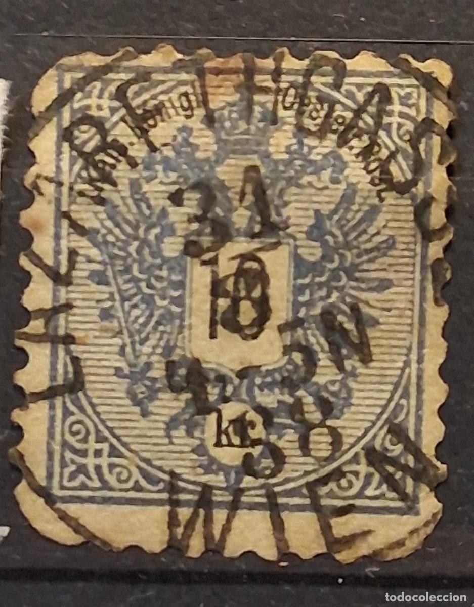 Sellos: AUSTRIA, 1883, CAT.YT.NL. DENT.10&frac12;.