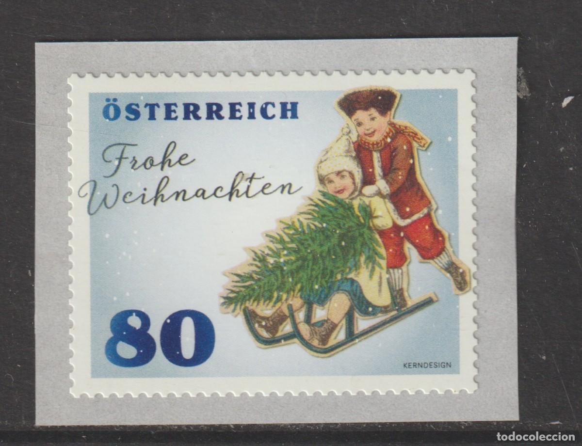 Sellos: Austria 2019 - Christmas 2019 - Children with Sledge mnh**