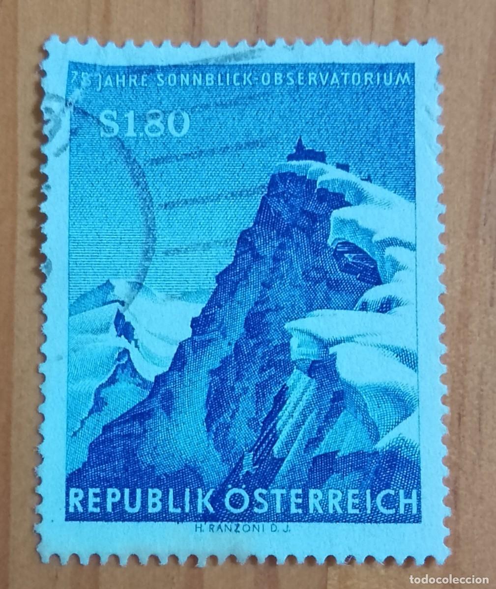 Sellos: AUSTRIA - V/F S 1,80 - 75 A&Ntilde;OS OBSERVATORIO SONNBLICK - VER DESCRIPCI&Oacute;N