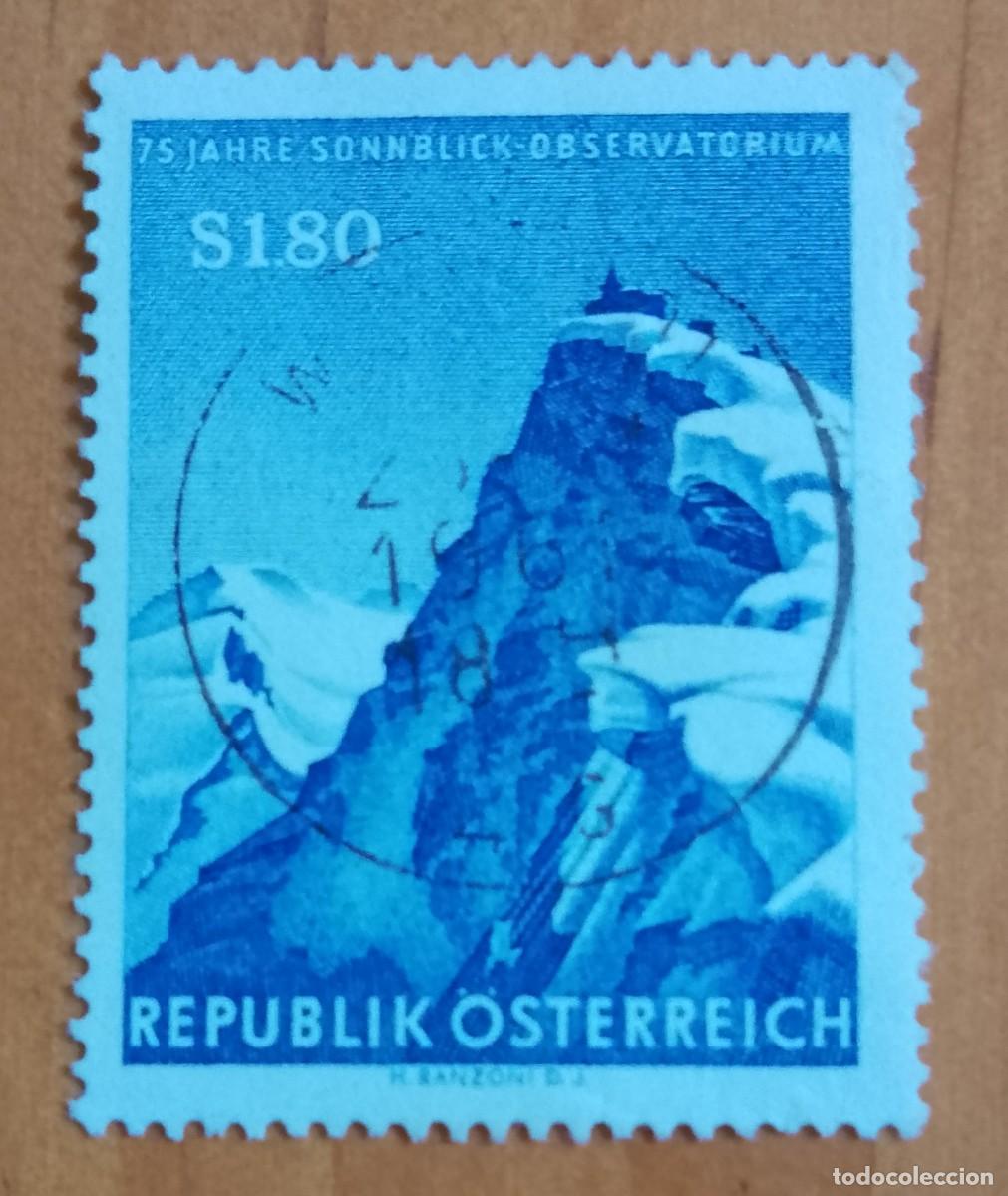 Sellos: AUSTRIA - V/F S 1,80 - 75 A&Ntilde;OS OBSERVATORIO SONNBLICK - VER DESCRIPCI&Oacute;N