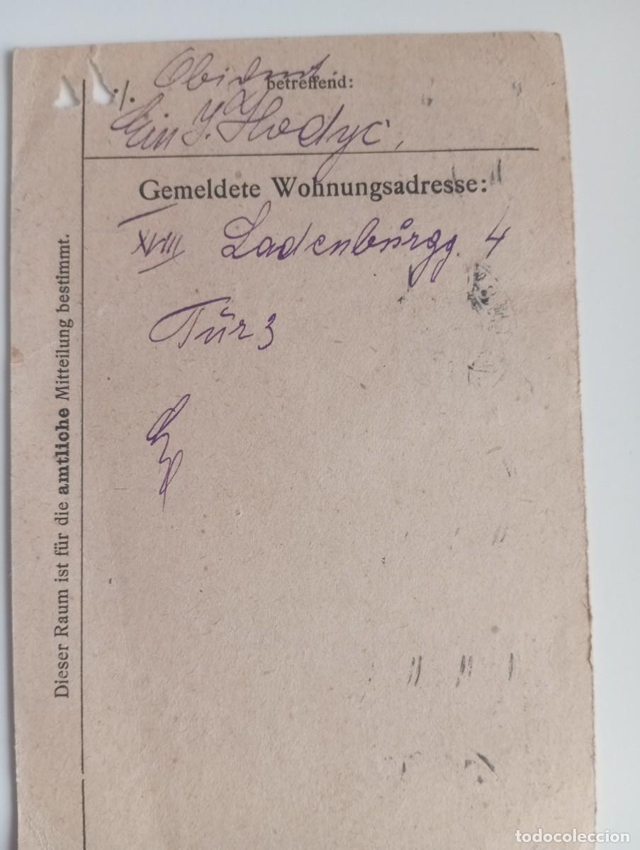 Sellos: AUSTRIA, 1925, FORMULARIO POSTAL DE LA POLICIA. - Foto 2