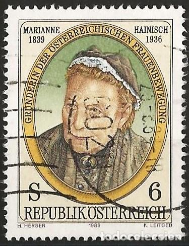 Sellos: Austria 1989 - Mi 1946 - YT 1775 - Marianne Hainisch