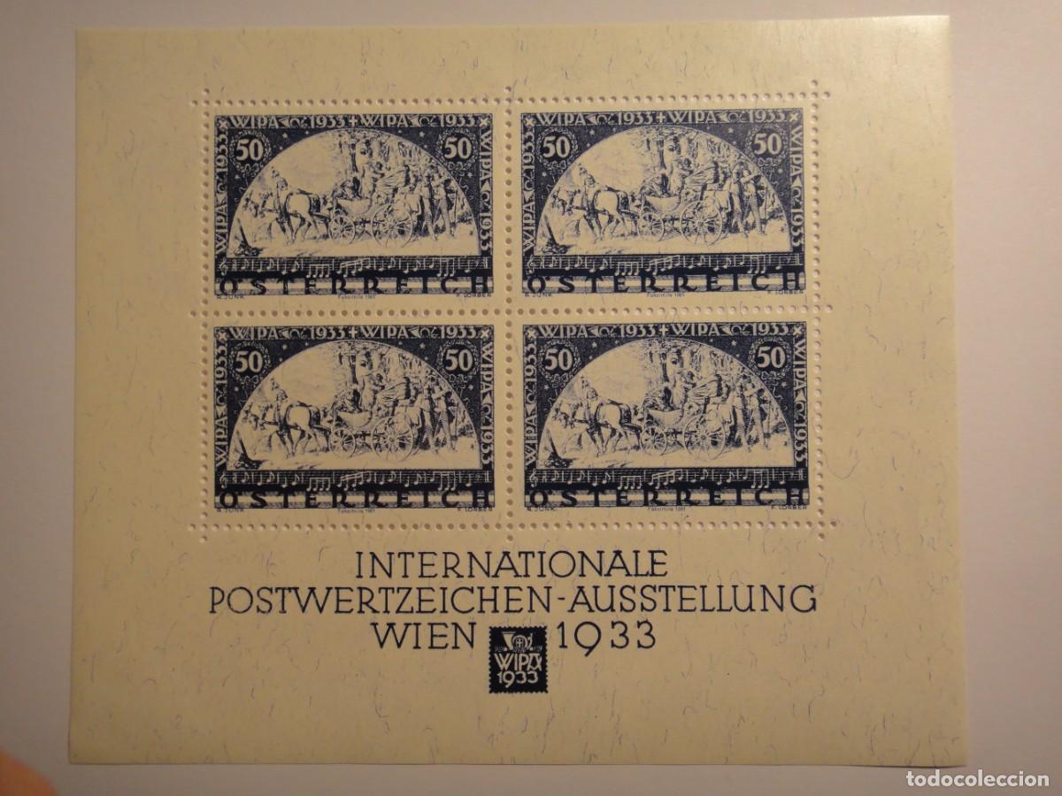 Sellos: Austria, HB. Exposici&oacute;n del sello de Viena, 1933 (Facs&iacute;mil 1981)- nuevo- ref, 102/1806