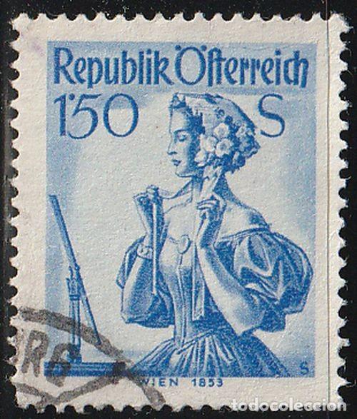 Sellos: Austria 1948/51 Scott 543 Sello &ordm; Trajes Regionales Viena 1853 Michel 916x Yvert 803 Stamp Timbre