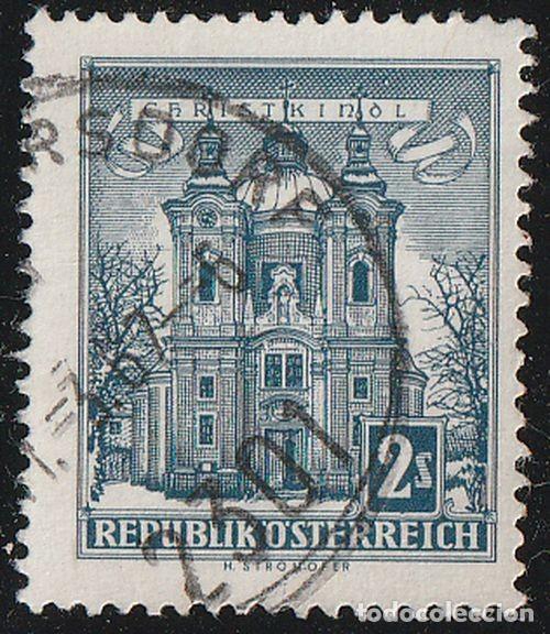 Sellos: Austria 1957/70 Scott 625 Sello &ordm; Arquitectura Iglesia de la Gracia de Christkindl Michel 1049x