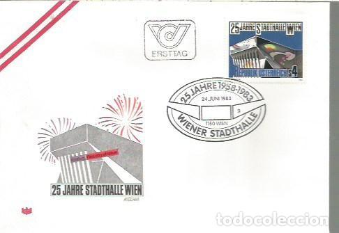 Sellos: FDC AUSTRIA ERSTTAG 25 JHARE STADTHALLE WIEN 1983