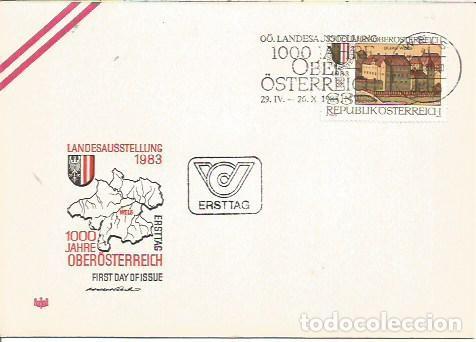 Sellos: FDC AUSTRIA ERSTTAG 1000 JHARE OBEROSTERREICH LANDESAUSSTELLUNG 1983