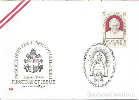 Sellos: FDC AUSTRIA ERSTTAG PAPST JOHANNES PAUL II BESUCHT OSTERREICH 1983
