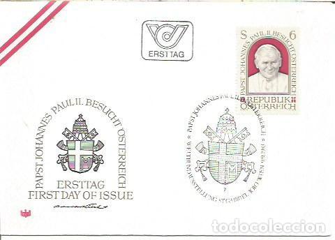 Sellos: FDC AUSTRIA ERSTTAG PAPST JOHANNES PAUL II BESUCHT OSTERREICH 1983