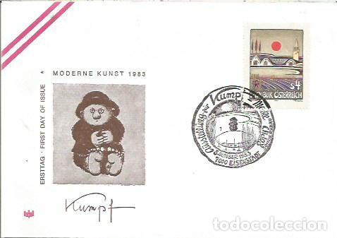 Sellos: FDC AUSTRIA ERSTTAG PRASENTATION DER KUMPF MARKE MODERN KUNST 1983