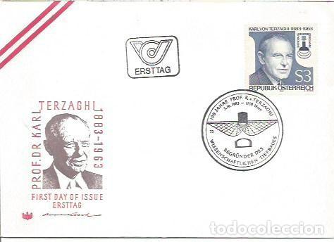 Sellos: FDC AUSTRIA ERSTTAG PROF VIKTOR HESS EUROPA CEPT 1983