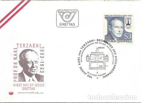 Sellos: FDC AUSTRIA ERSTTAG PROF VIKTOR HESS EUROPA CEPT 1983