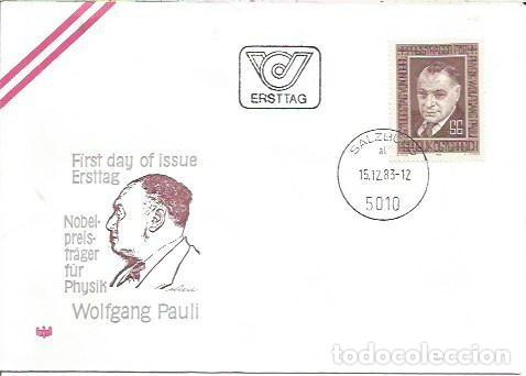 Sellos: FDC AUSTRIA ERSTTAG WOLFANG PAULI SALZBURG 1983