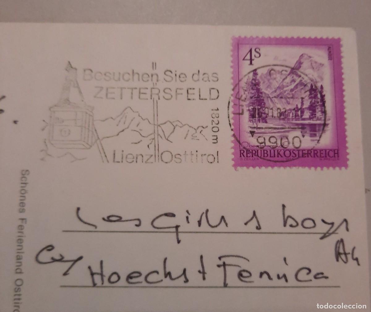 Sellos: Austria 1982 Dolomitenlauf 60km Tarjeta postal con matasello especial