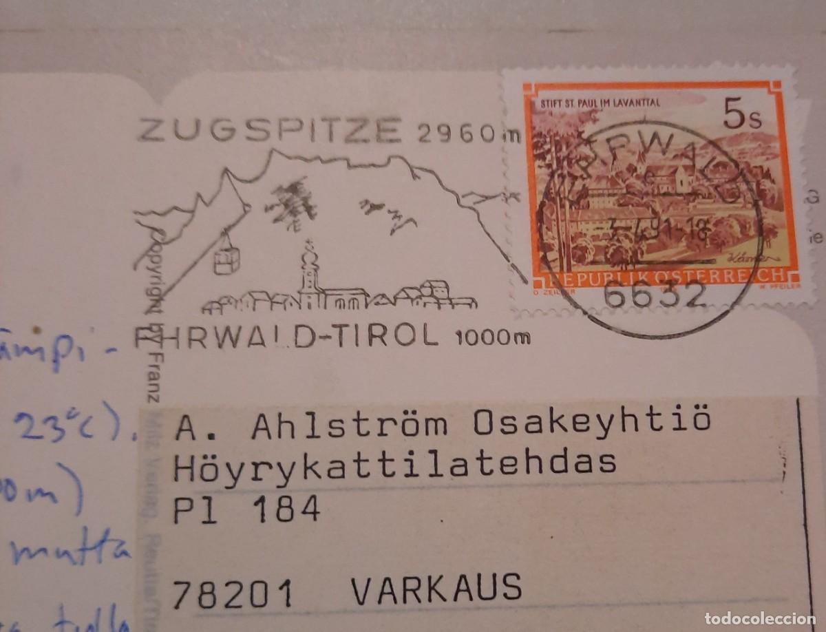 Sellos: Austria Ehrwald 1991 Tarjeta postal con matasello especial